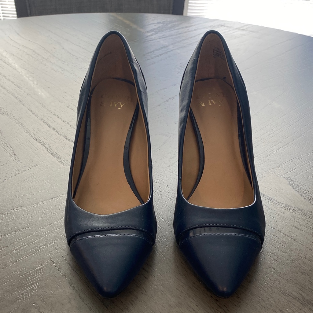 Crown  Ivy Navy Blue Heels